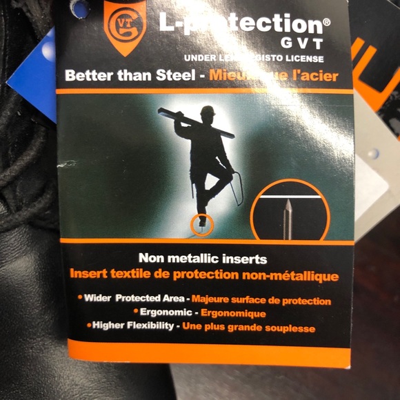 Steel toe protector work shoes - Picture 8 of 16